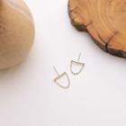 Chained Alloy Earring 1 Pc - Gold - One Size
