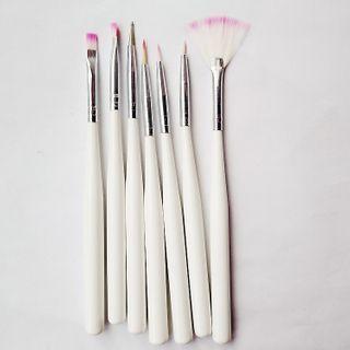 Set Of 7: Nail Art Brush Set Of 7: Gj-130 - One Size