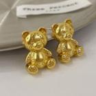 Bear Alloy Earring 1 Pair - Gold - One Size
