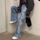 High-waisted Paneled Jeans