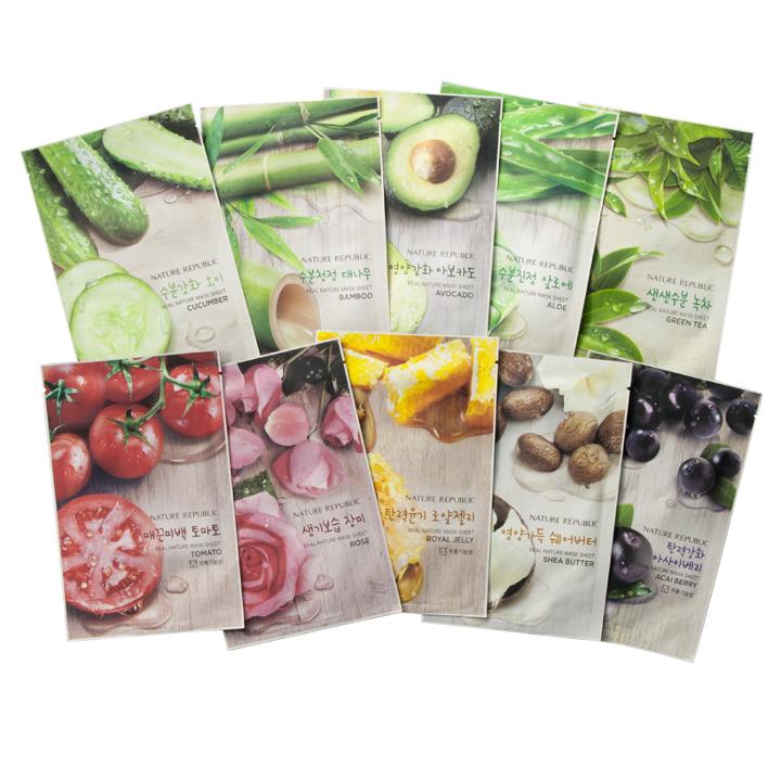 Nature Republic - Real Nature 10-piece Variety Mask 10 Pcs