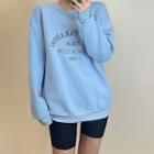 Long Sleeve Lettering Oversized Sweatshirt