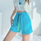 Drawcord-details Wide-leg Cotton Shorts In 7 Colors