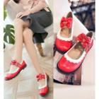 Bow Double-strap Flats