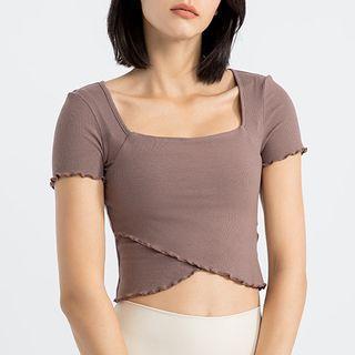 Lettuce Edge Cropped Sports T-shirt