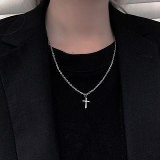 Cross Pendant Alloy Necklace