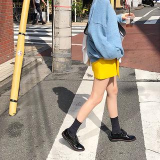Mini Wrap Skirt In Yellow