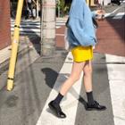 Mini Wrap Skirt In Yellow
