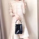 Knit Long-sleeve Mermaid A-line Dress