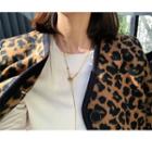 Buttoned Leopard Jacket