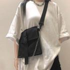 Chained Flap Crossbody Bag Black - One Size