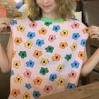Flower Print Sleeveless T-shirt