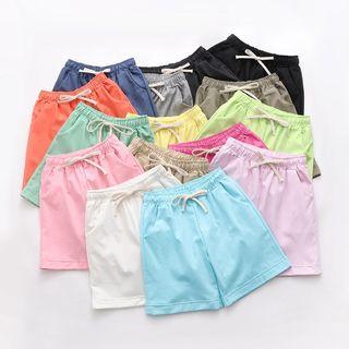 Drawstring Waist Wide-leg Shorts