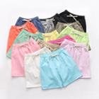 Drawstring Waist Wide-leg Shorts