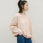 Long-sleeve Striped T-shirt Stripe - Pink - One Size