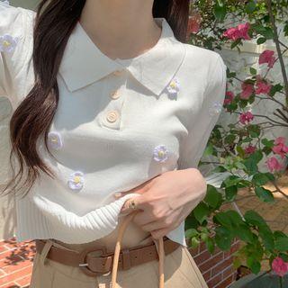 Flower Cropped Top