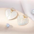 Heart Clip-on Earrings 1 Pair - As Shown In Figure - One Size