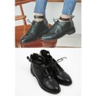 Lace-up Belted Loafers