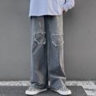 Splatter Print Loose Fit Jeans