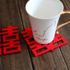 Set Of 2: Wedding Cutout Coaster