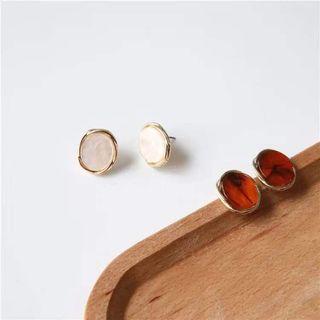 Alloy Acrylic Disc Earring