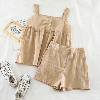 Set: Plain Camisole + Shorts