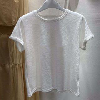Plain Wide Short-sleeve Top