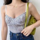 Small Floral Wired Camisole Cropped Top