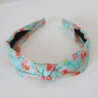 Floral Print Headband Blue - One Size