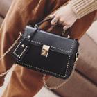 Chain Strap Studded Crossbody Bag