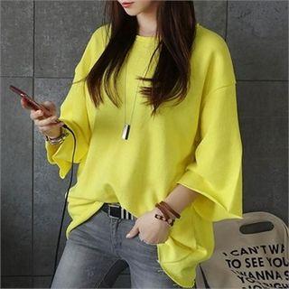 3/4-sleeve Lettering Back T-shirt