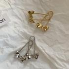 Bow Safety Pin Earring