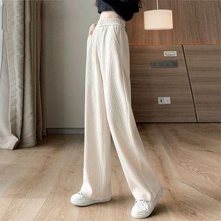 High Waist Wide Leg Pants (various Designs)