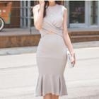 Set: Sleeveless Crop Top + Mermaid Skirt