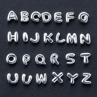 925 Silver Lettering Earring