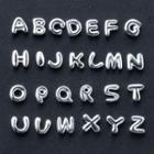925 Silver Lettering Earring