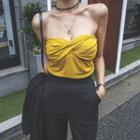Knotted-front Tube Top