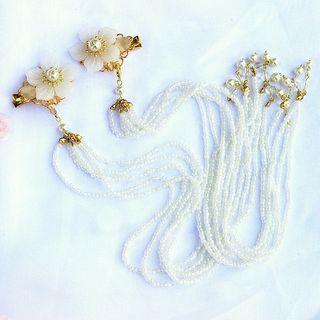 Faux Pearl Hair Piece