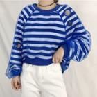 Cropped Striped Pullover