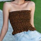 Floral Print Tube Top Floral Print - Yellow - One Size