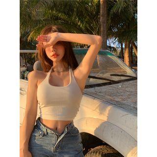 Halter-neck Camisole Top White - One Size