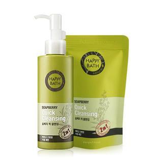 Happy Bath - Soapberry Set: Quick Cleansing 175ml + Refill 80ml