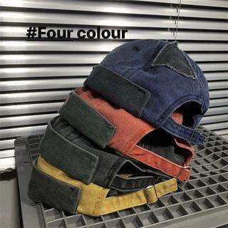 Distressed Applique Brimless Cap