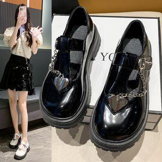 Chained Heart Mary Jane Shoes