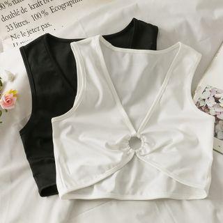 Reversible Cutout Crop Tank Top