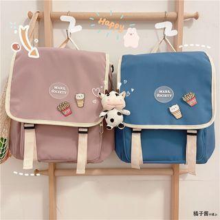 Applique Flap Backpack / Badge / Bag Charm / Set