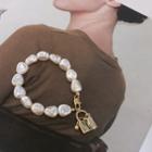 Pebble Faux-pearl Bracelet Ivory - One Size