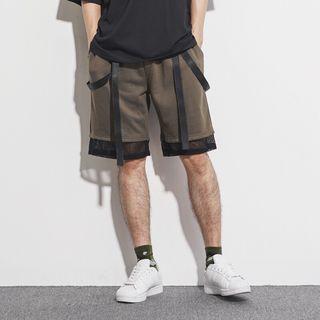 Mesh Hem Shorts