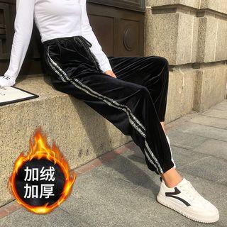 Sequined Velvet Sweatpants