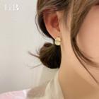 Acrylic Sterling Silver Ear Stud 1 Pair - 925 Silver Needle - Gold - One Size